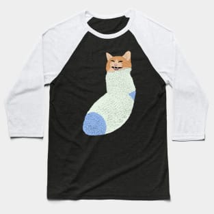 Scrunge Cat in a Sock Baseball T-Shirt